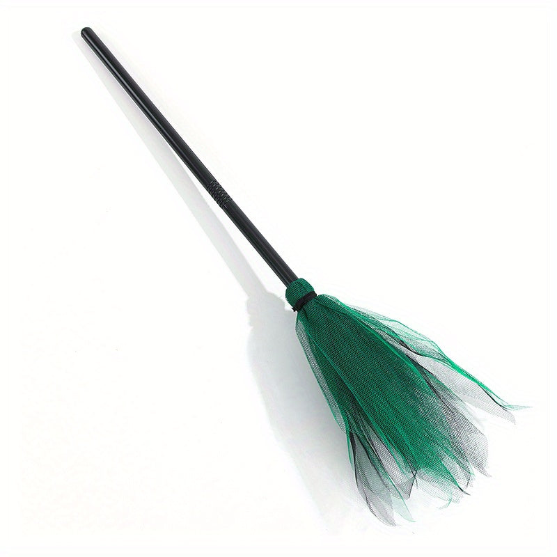 Halloween Party Witch Broom – Plastic Spooky Costume Accessory