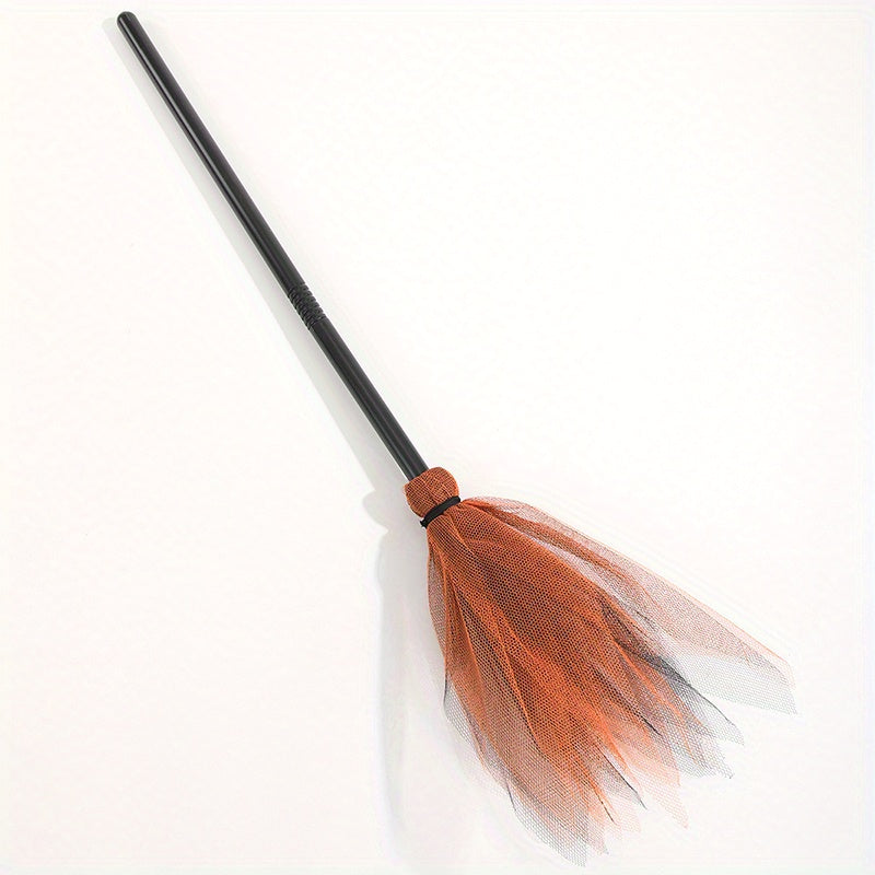 Halloween Party Witch Broom – Plastic Spooky Costume Accessory