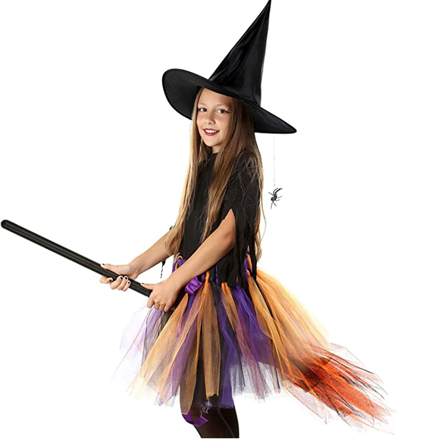 Halloween Party Witch Broom – Plastic Spooky Costume Accessory