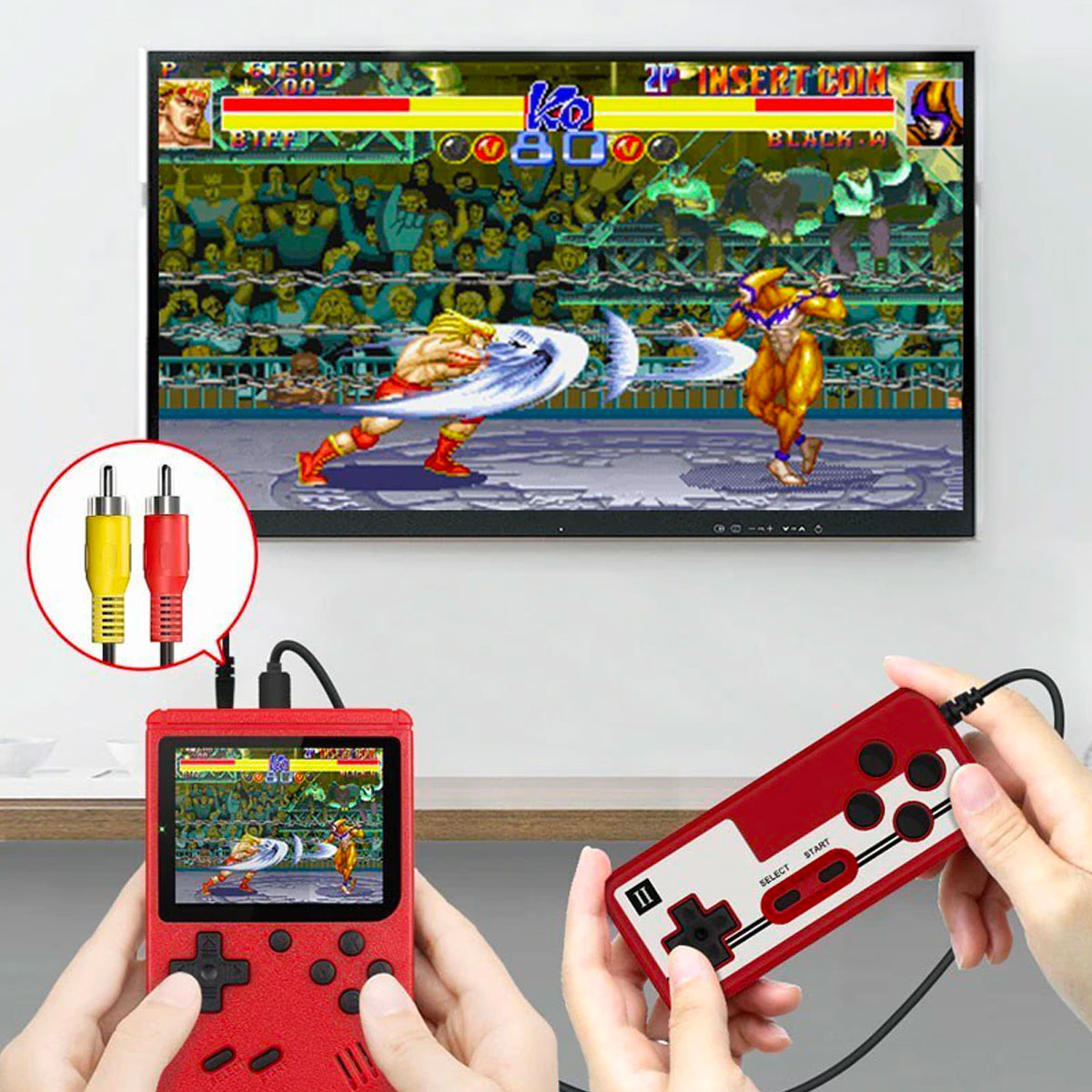 Mini Retro Gaming Console – Handheld Portable Game Player with 400 Built-in Classic Games for Travel
