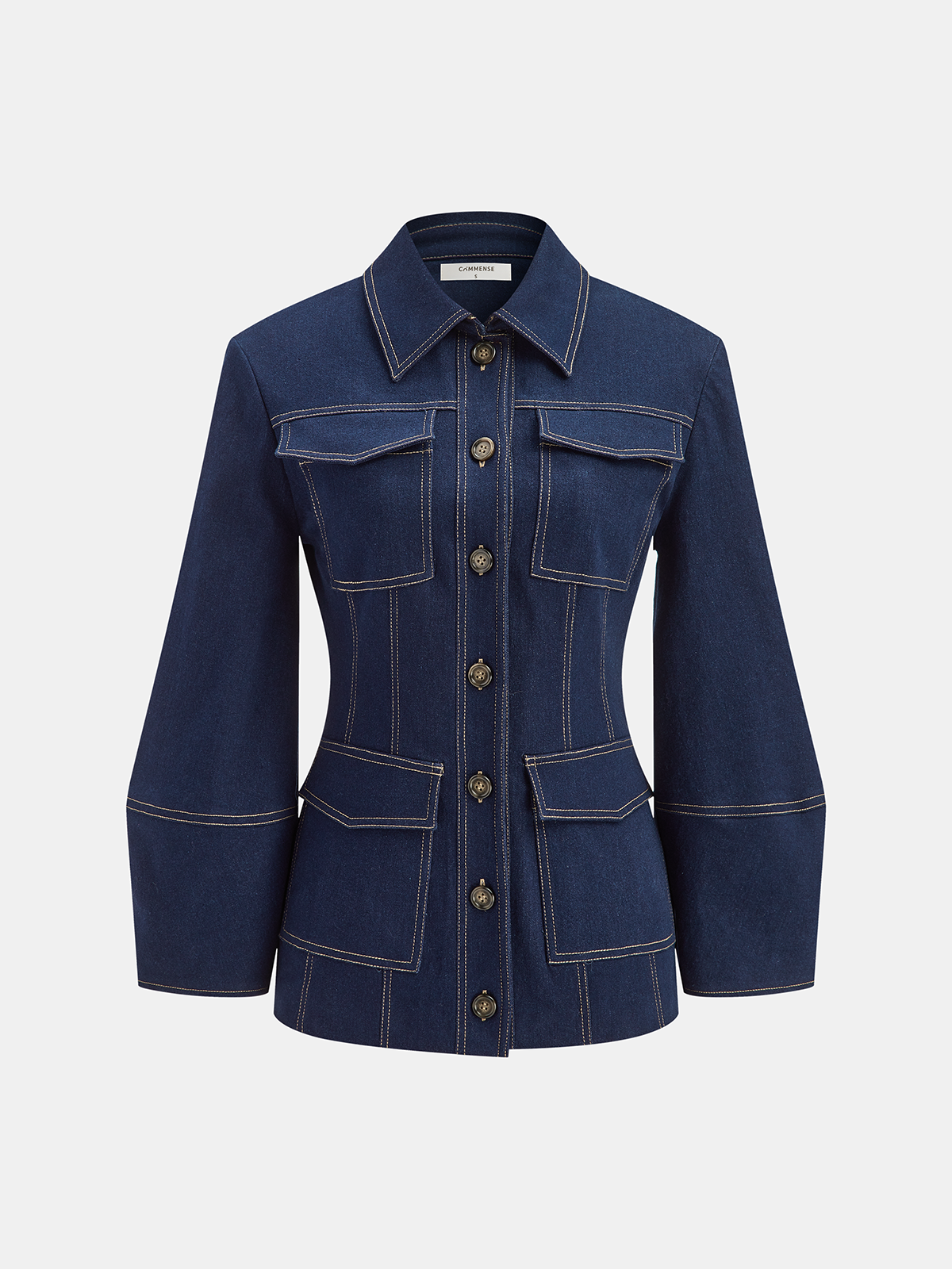 Heaven | Contemporary Contrast Stitching Denim Jacket