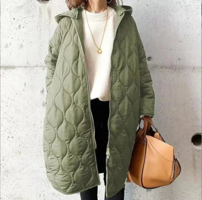 Celeste | Elegant Long Puffer Coat - Lightweight Warmth in a Sleek Modern Look