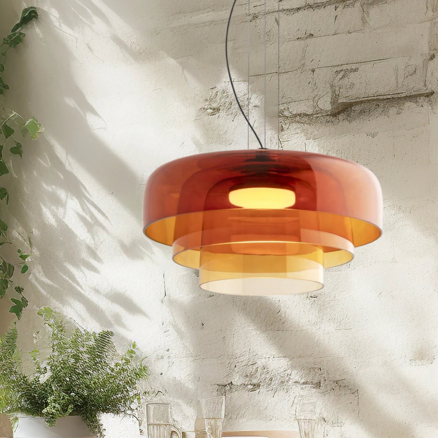 Helvyn | Minimalist Glass Pendant Light for Contemporary Interiors