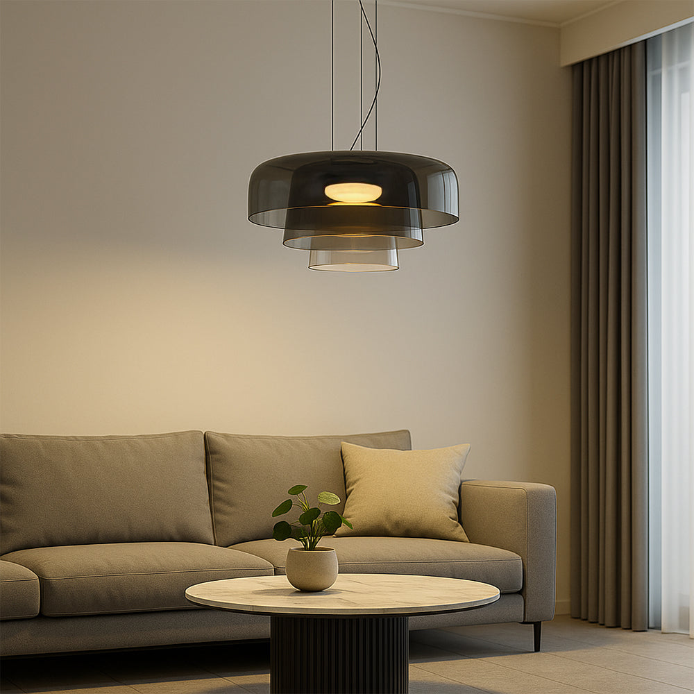 Helvyn | Minimalist Glass Pendant Light for Contemporary Interiors