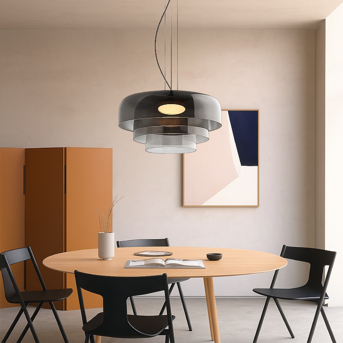 Helvyn | Minimalist Glass Pendant Light for Contemporary Interiors