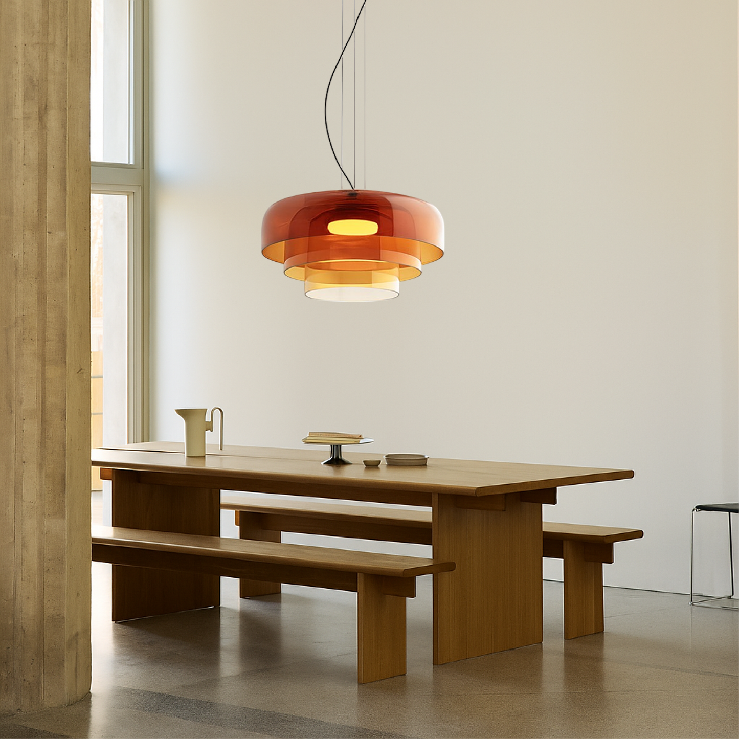 Helvyn | Minimalist Glass Pendant Light for Contemporary Interiors