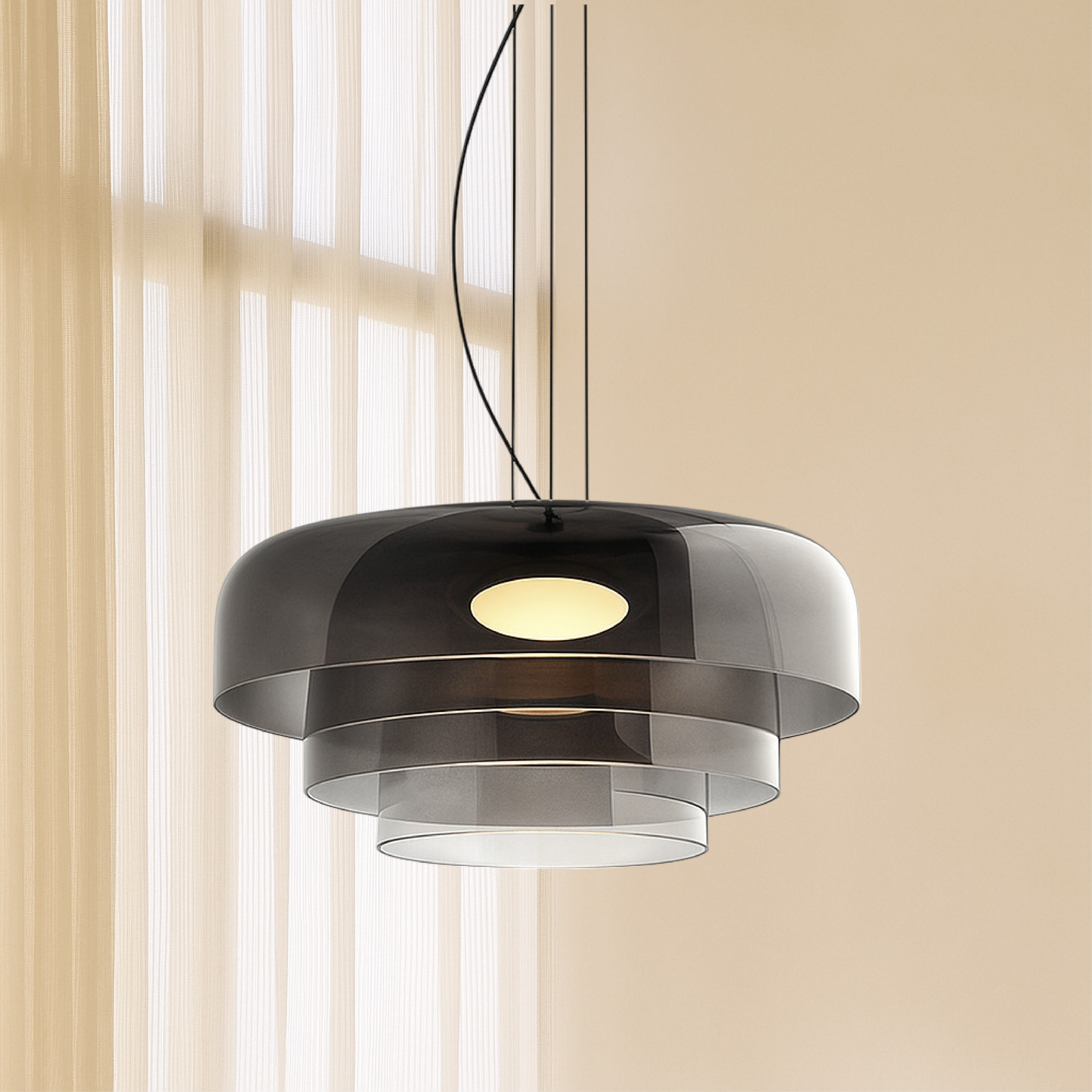 Helvyn | Minimalist Glass Pendant Light for Contemporary Interiors