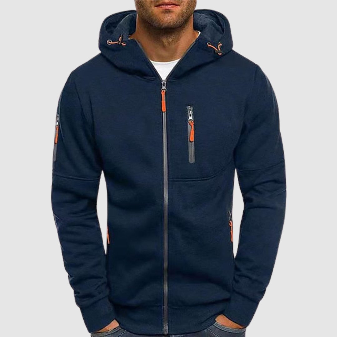 Marco | Lightweight Men’s Hooded Jacket with Zip Closure