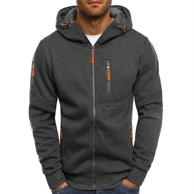 Marco | Lightweight Men’s Hooded Jacket with Zip Closure
