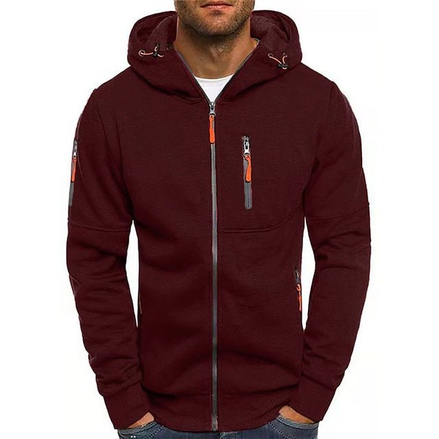 Marco | Lightweight Men’s Hooded Jacket with Zip Closure