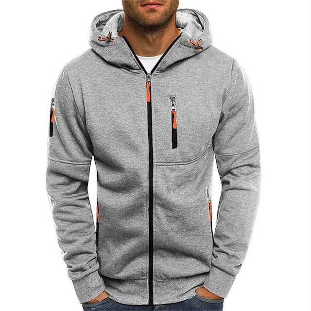 Marco | Lightweight Men’s Hooded Jacket with Zip Closure