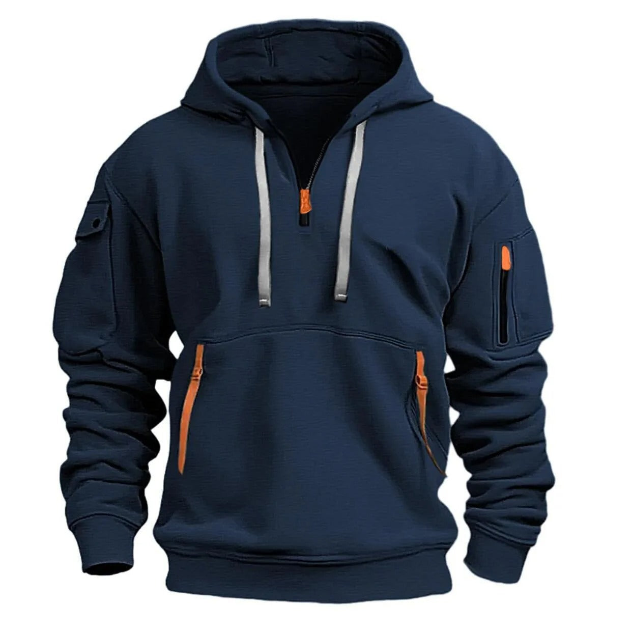 Manuel | Stylish Everyday Men’s Hoodie with Half-Zip Design