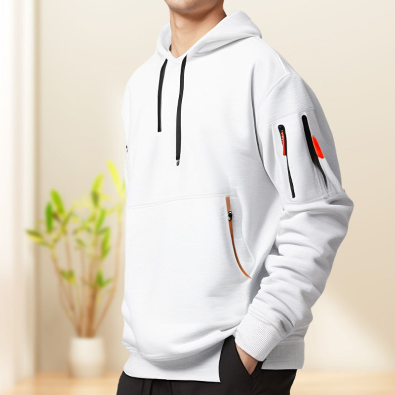 Manuel | Stylish Everyday Men’s Hoodie with Half-Zip Design