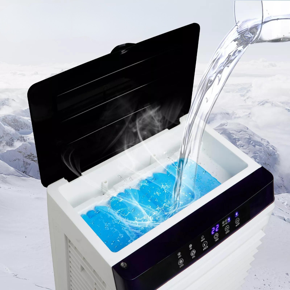 BreezeFlow | Mobile Swamp Cooler with Water-Based Air Cooling System