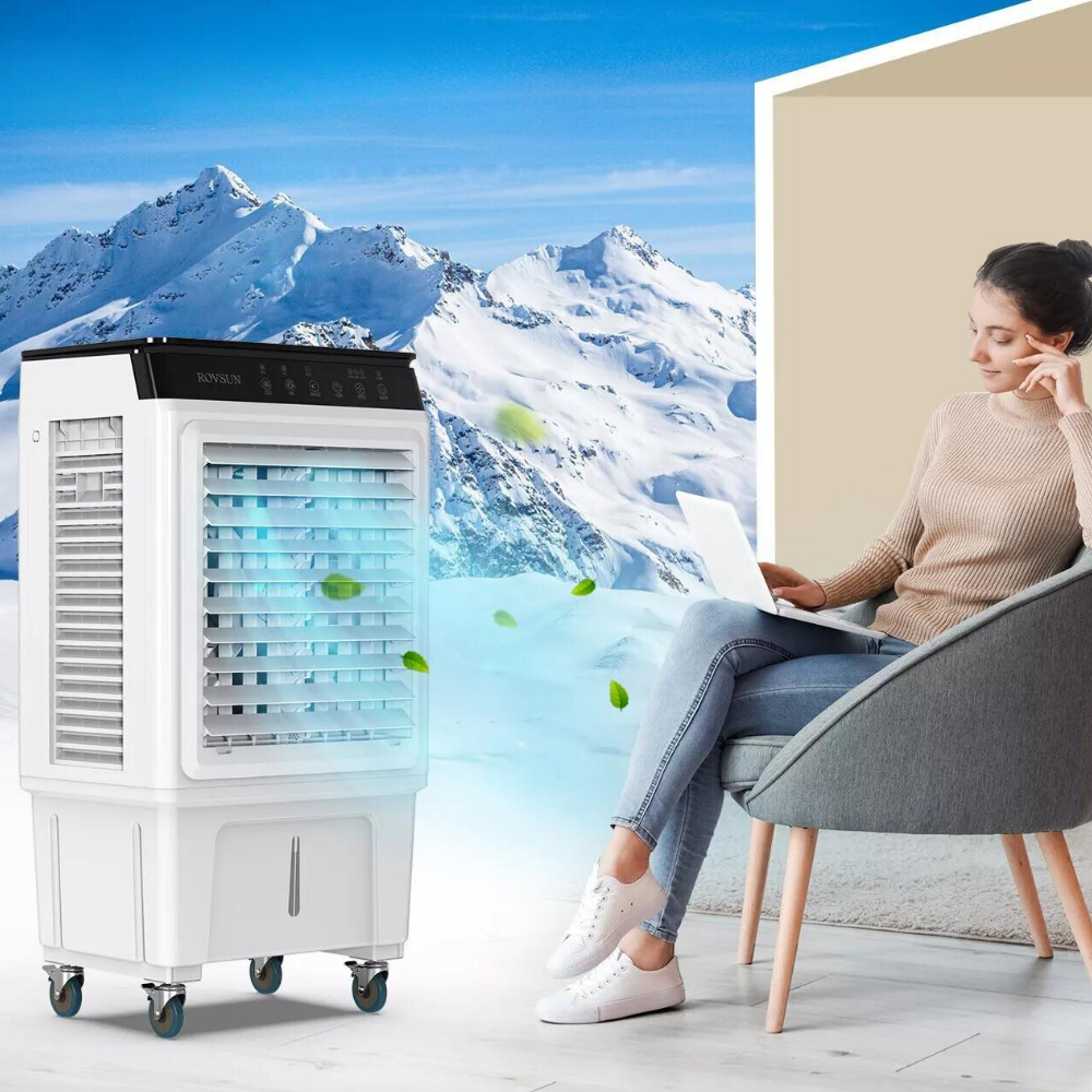 BreezeFlow | Mobile Swamp Cooler with Water-Based Air Cooling System