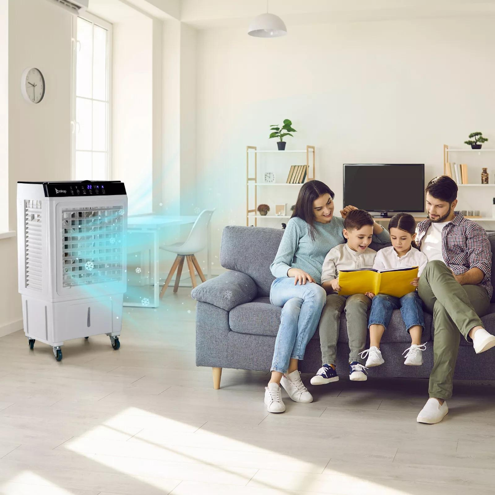 BreezeFlow | Mobile Swamp Cooler with Water-Based Air Cooling System