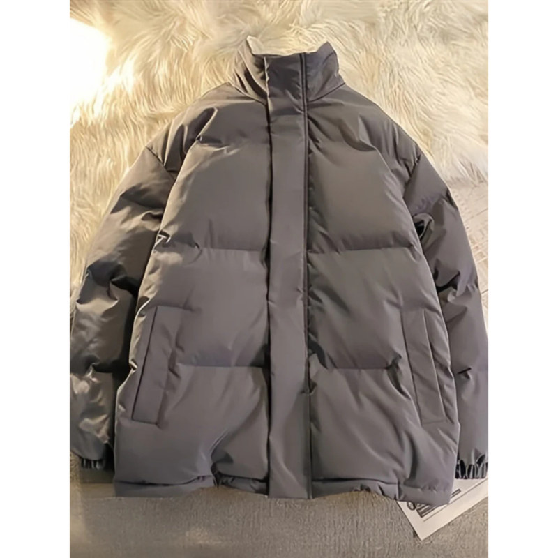 Hunter | Insulated Mock Neck Puffer Jacket for Men — Warm and Stylish
