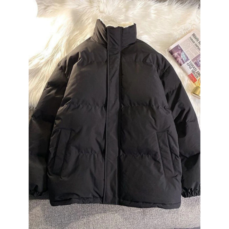 Hunter | Insulated Mock Neck Puffer Jacket for Men — Warm and Stylish