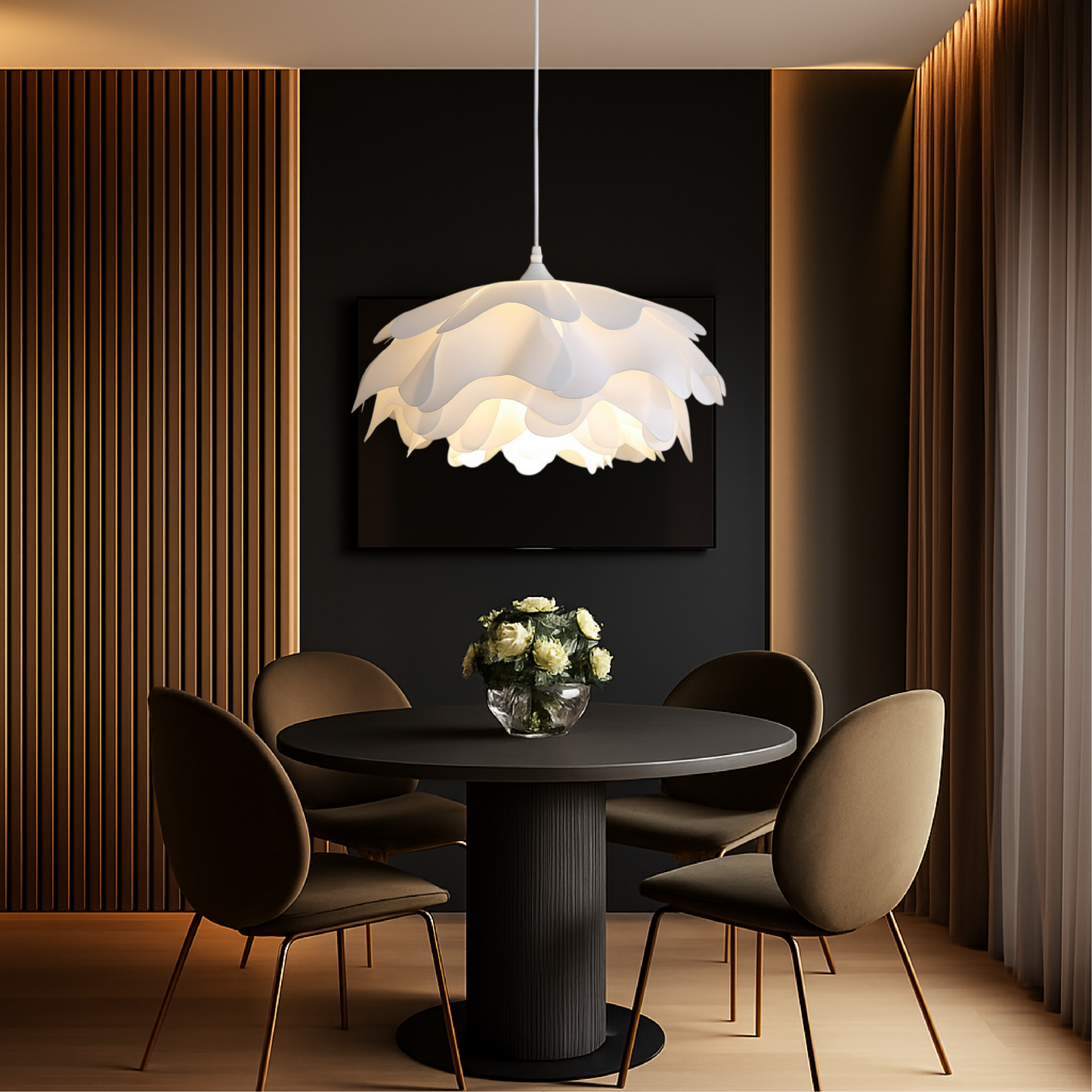 Illuno | Elegant Mud-Toned Pendant Lamp for Subtle Lighting