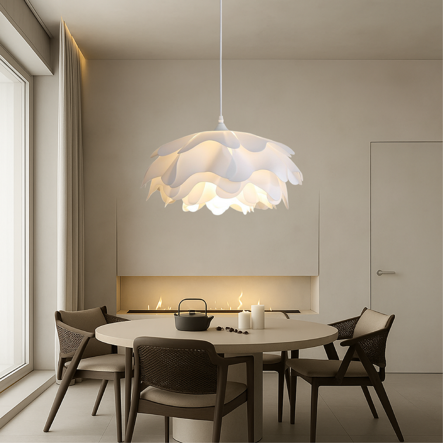 Illuno | Elegant Mud-Toned Pendant Lamp for Subtle Lighting