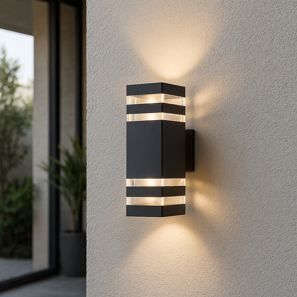 Illure | Minimalist 2-Way Outdoor Wall Lamp for Elegant Exteriors