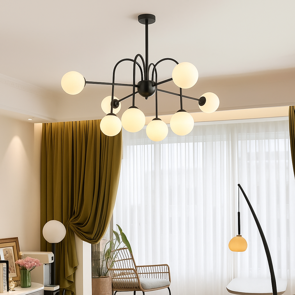 Inlora | Artistic Beam Chandelier for Contemporary Interiors
