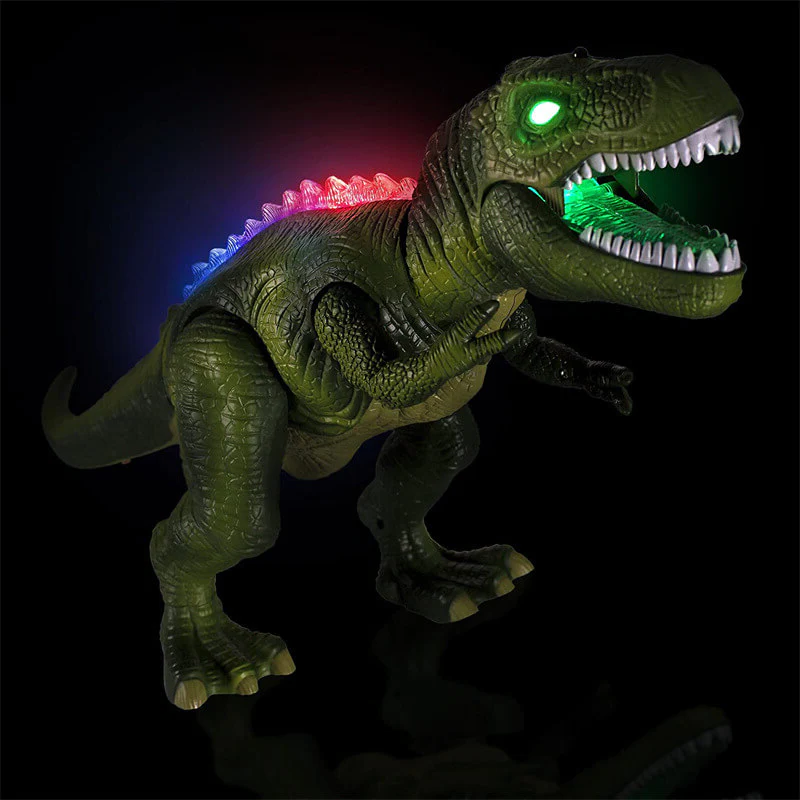 Electric Remote Control Dinosaur – Realistic Walking, Roaring Dino Toy with LED Lights