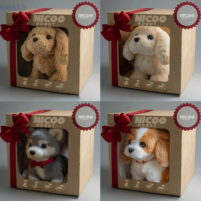 Interactive Robotic Puppy Toy with Barking and Walking Features – Realistic AI Pet Dog for Kids
