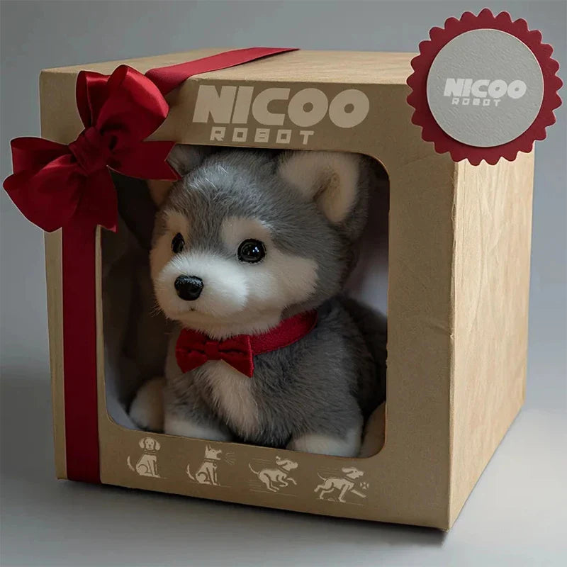 Interactive Robotic Puppy Toy with Barking and Walking Features – Realistic AI Pet Dog for Kids