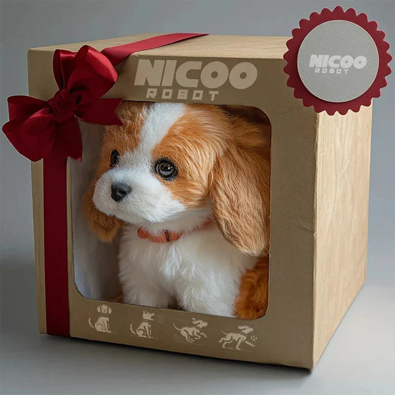 Interactive Robotic Puppy Toy with Barking and Walking Features – Realistic AI Pet Dog for Kids
