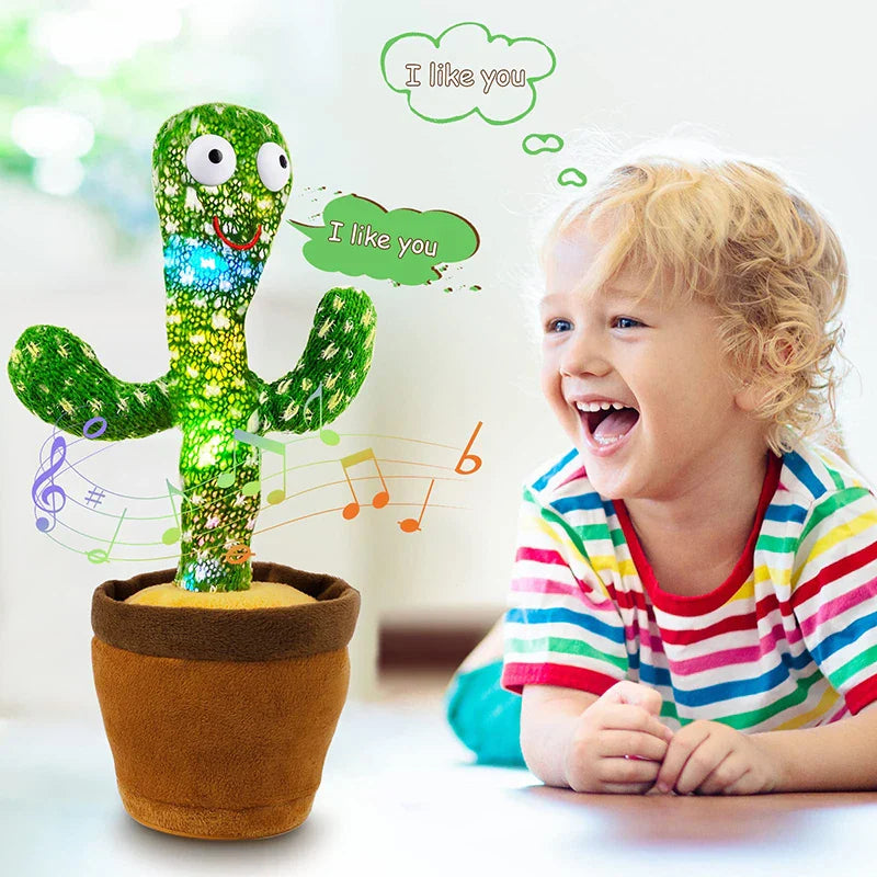Interactive Talking Cactus Plush Toy for Kids – Dancing Soft Plush Toy for Home Decor and Gifts