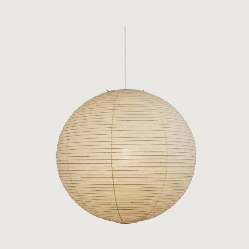 Japanese Harmony Pendant Light – Adjustable Height Mulberry Paper Hanging Light for Kitchen and Living Room Decor