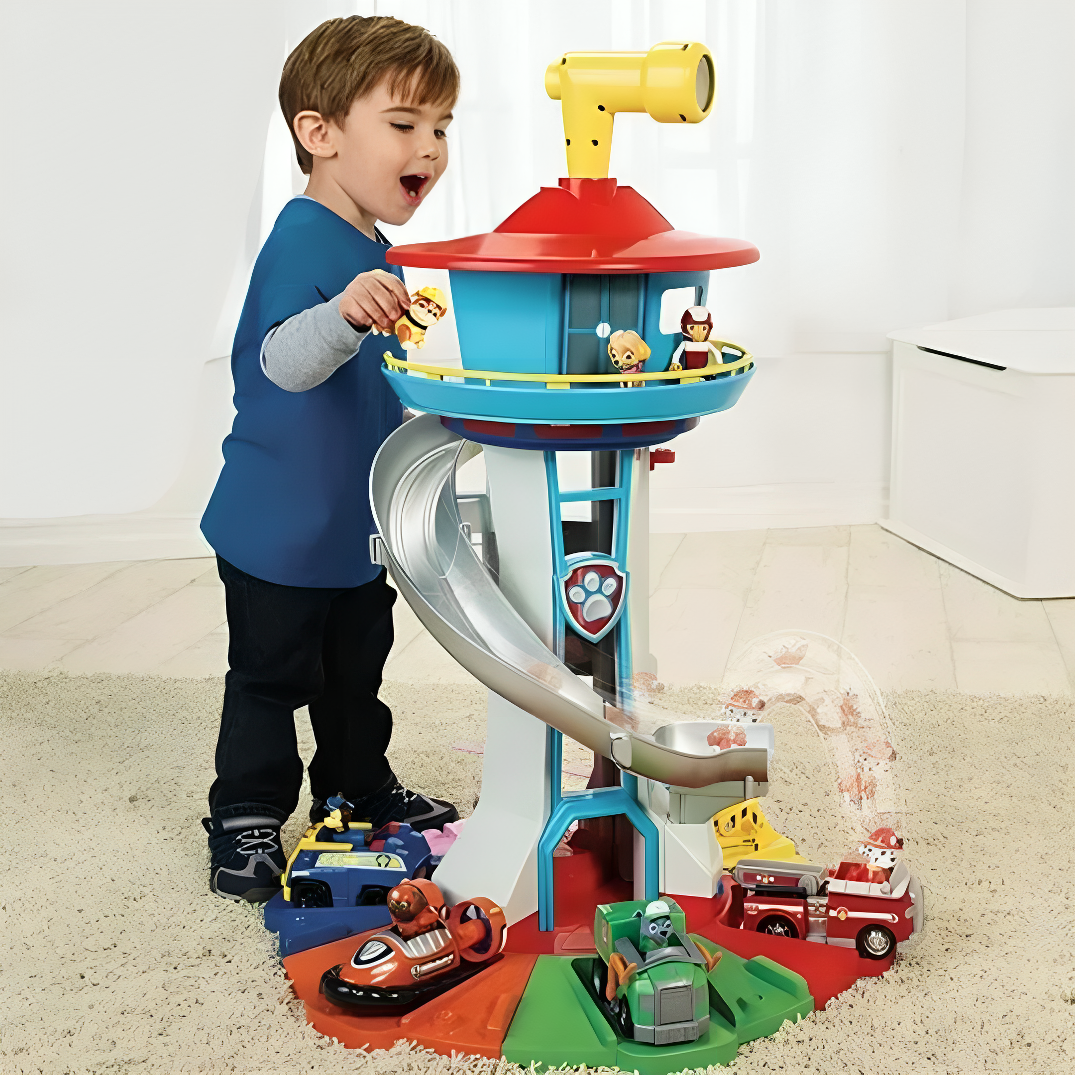 Indoor and Outdoor Play Tower for Kids – Fun Slide and Figures Included for Toddlers and Young Children