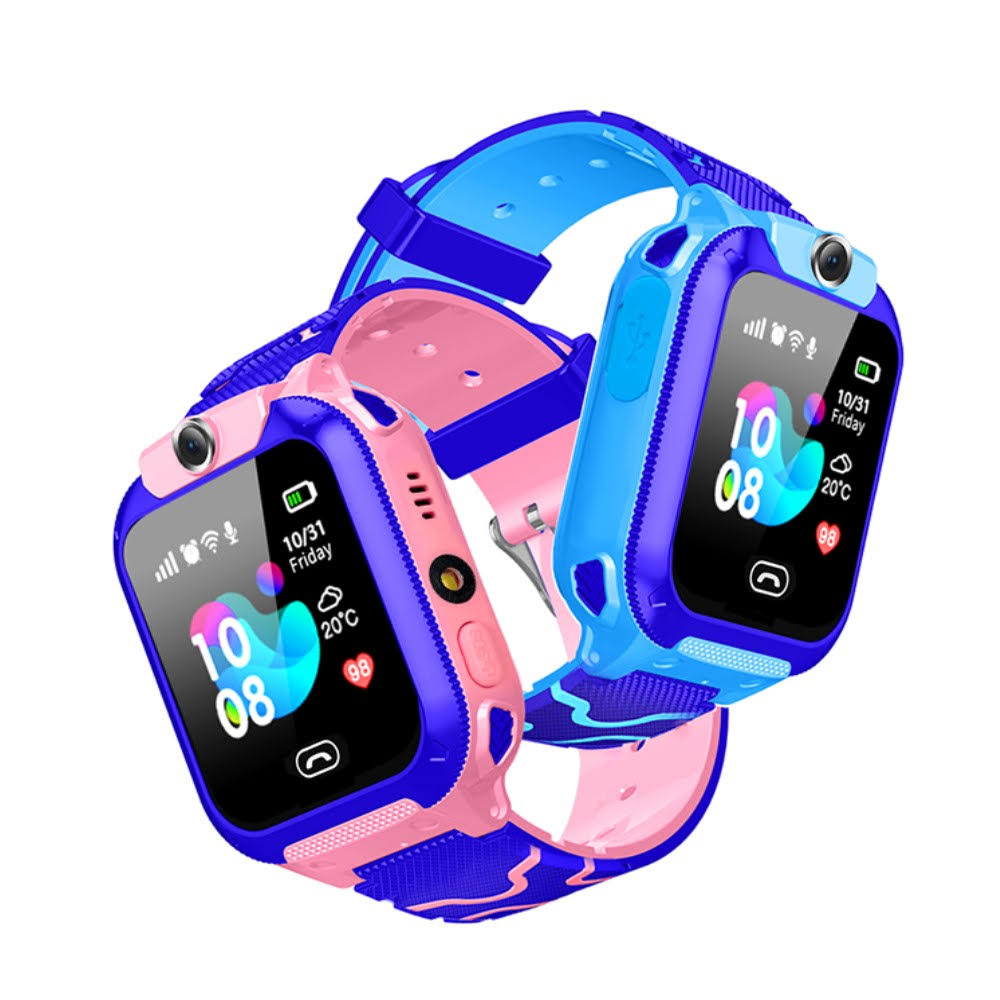 Waterproof Kids Smartwatch with GPS Location and Camera – Red Safety Watch for Ages Three to Twelve