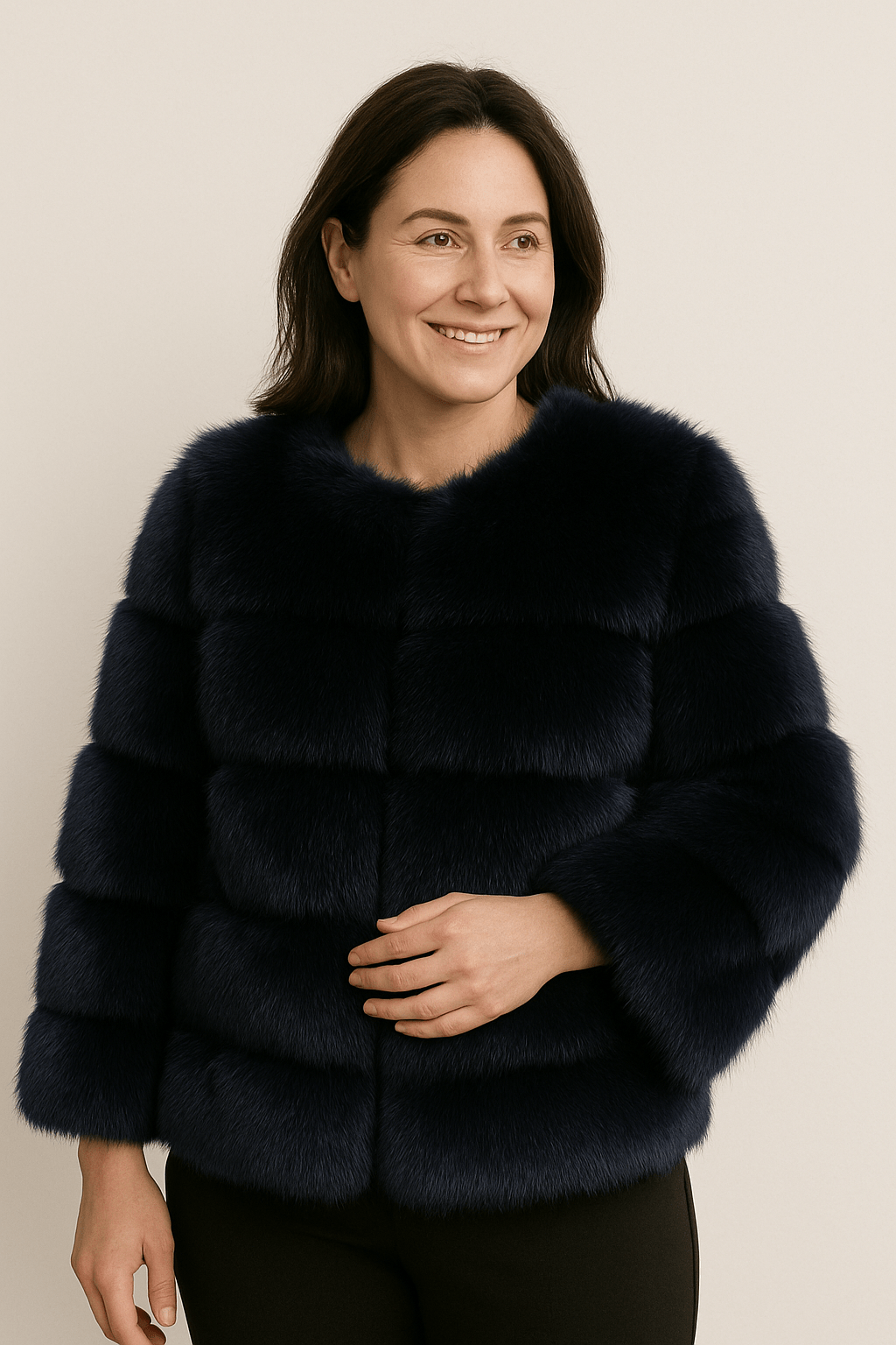 Kirsten | Women's Cozy Short Faux Fur Winter Jacket