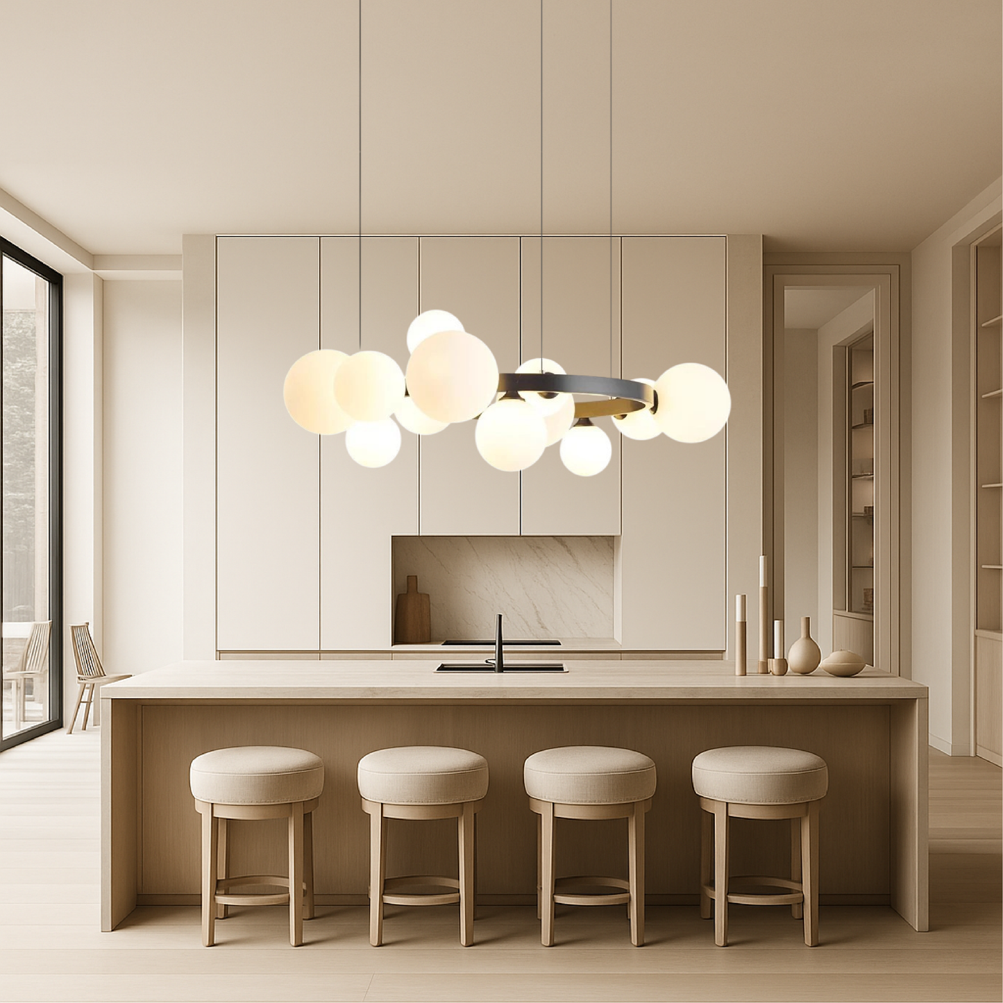 Klarith | Scandinavian-Inspired Chandelier for Living Spaces