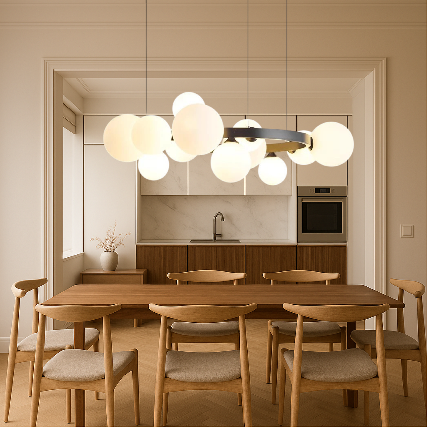 Klarith | Scandinavian-Inspired Chandelier for Living Spaces