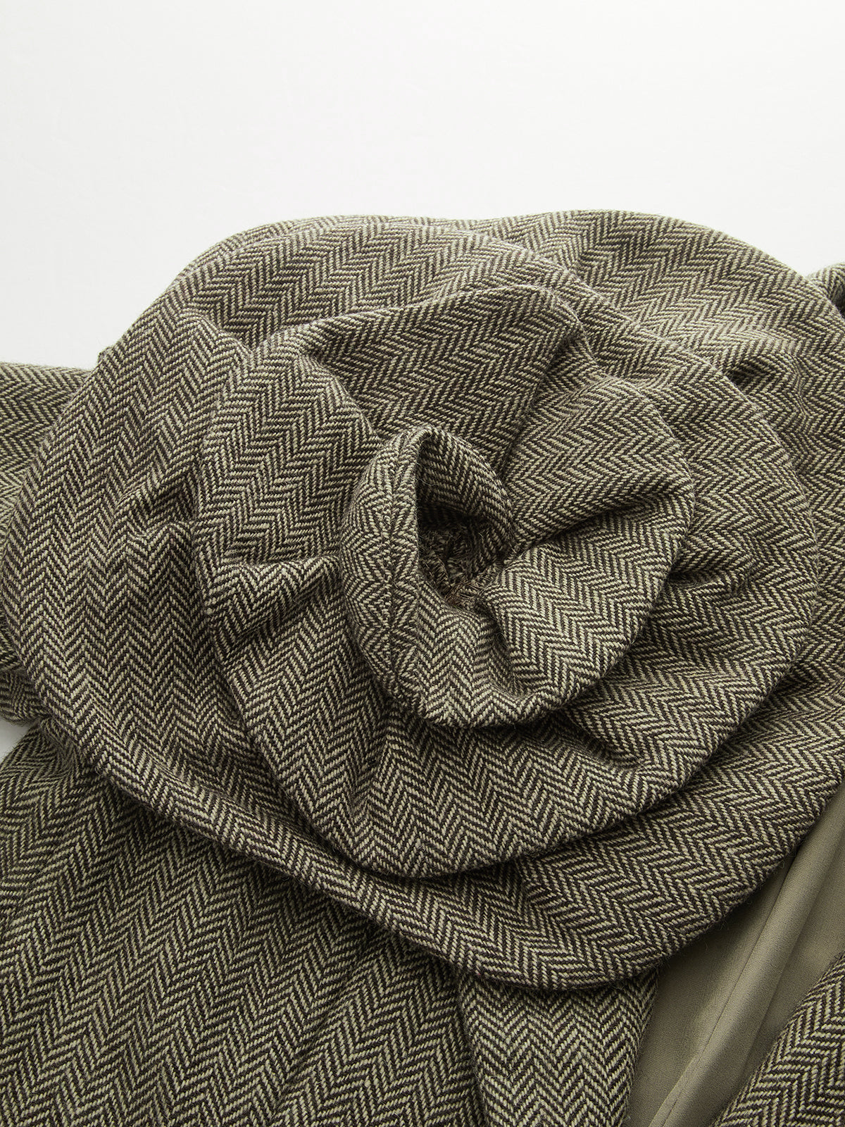 Leona | Artistic Large 3D Flower Single Button Tweed Blazer