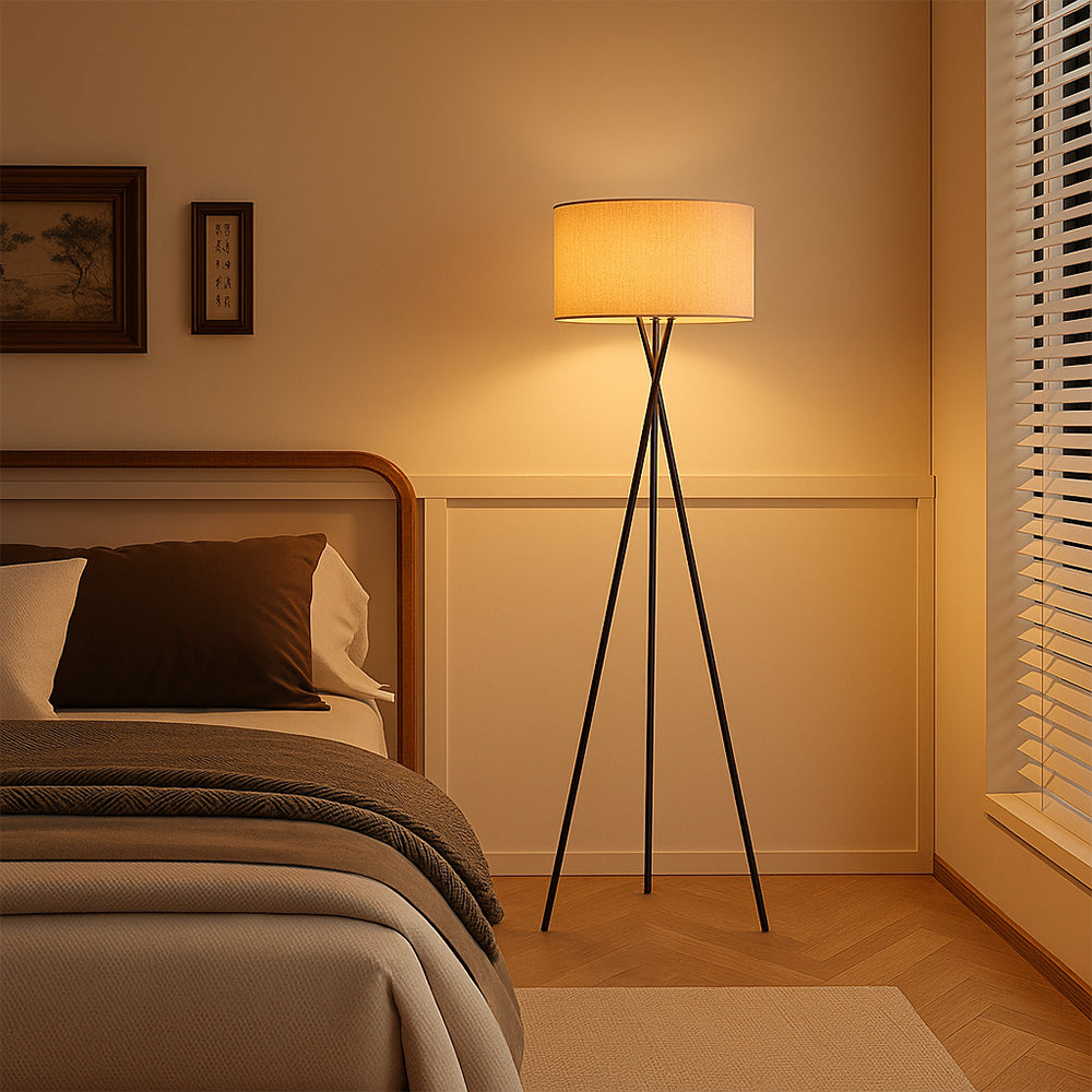 Lightrum | Minimalist Silk Floor Lamp