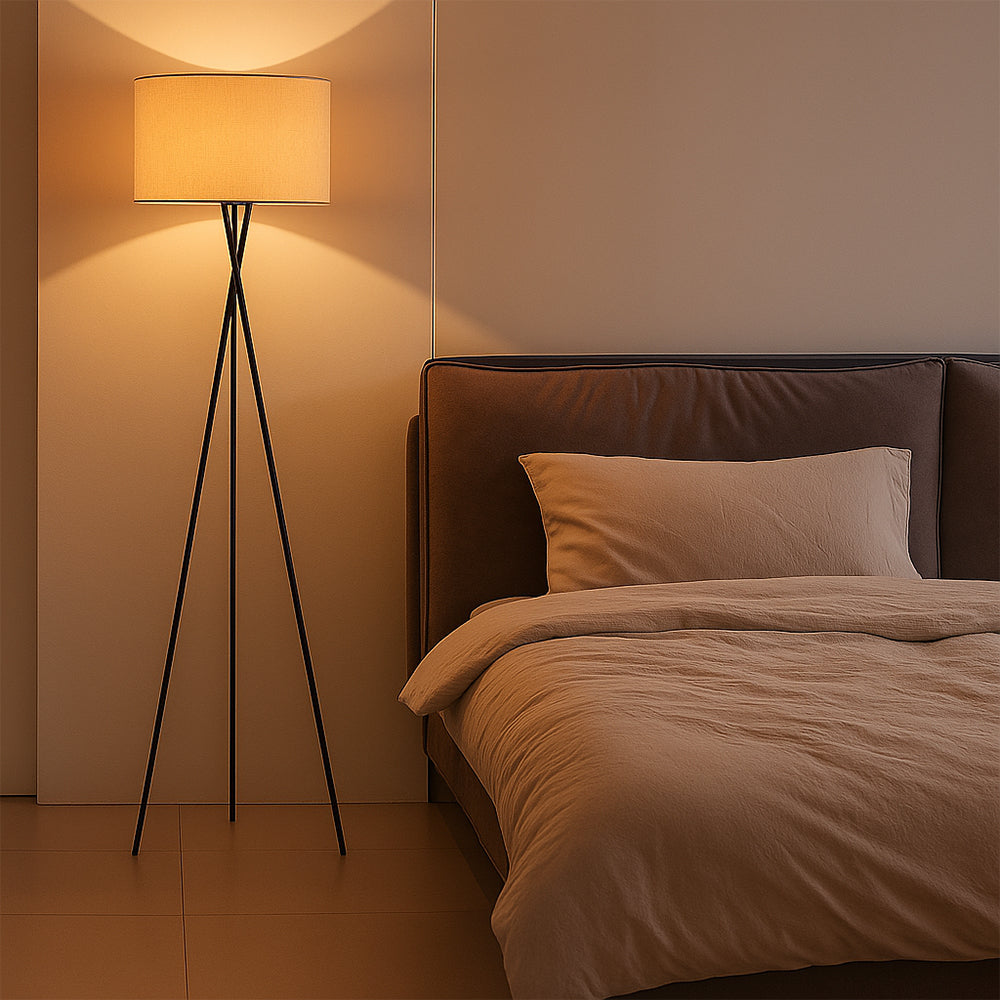 Lightrum | Minimalist Silk Floor Lamp