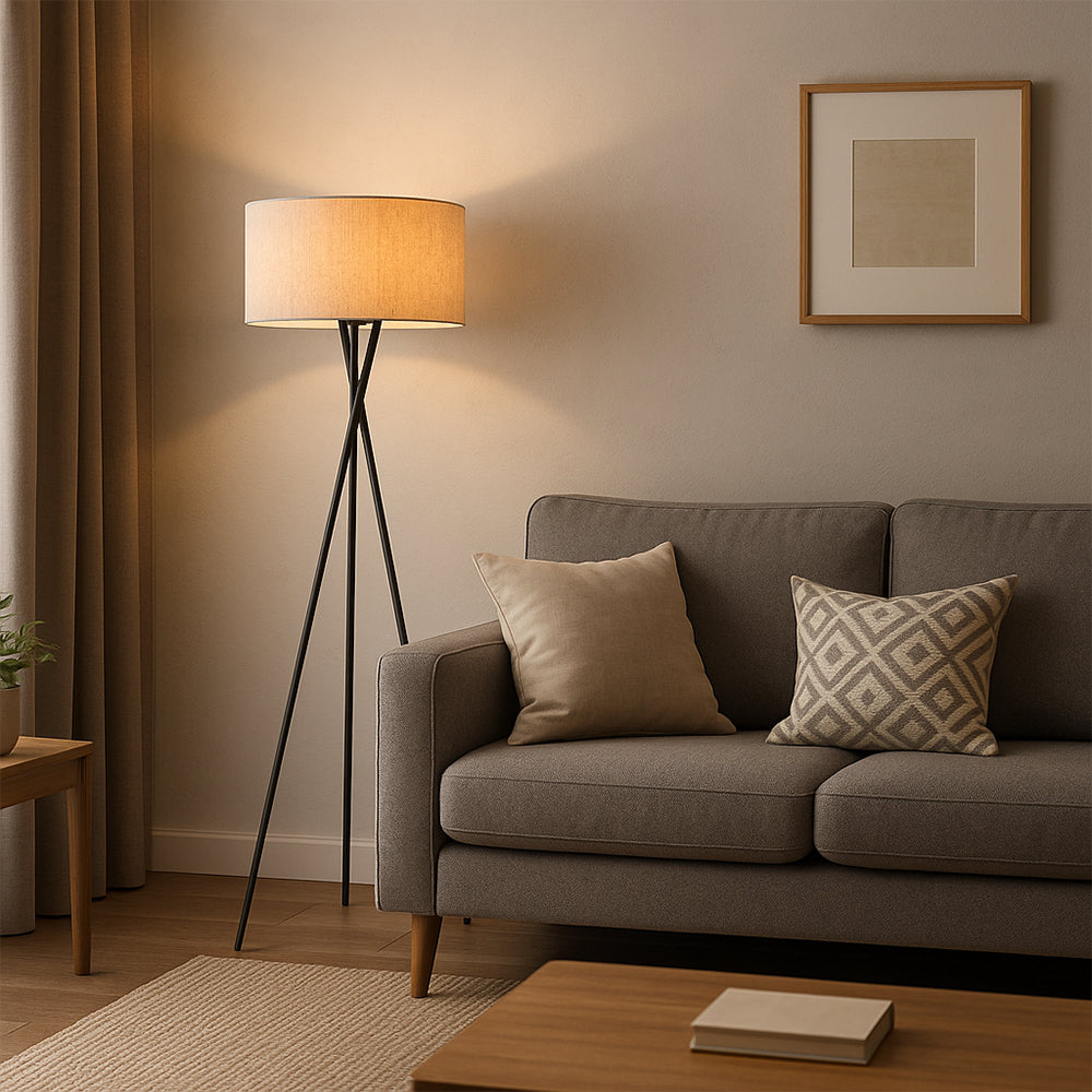 Lightrum | Minimalist Silk Floor Lamp