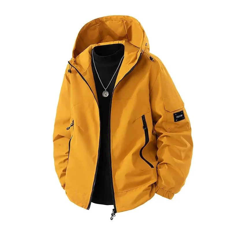 Lincoln | Insulated Men’s Oversized Sk Puffer Jacket with Hood — Winter Wear