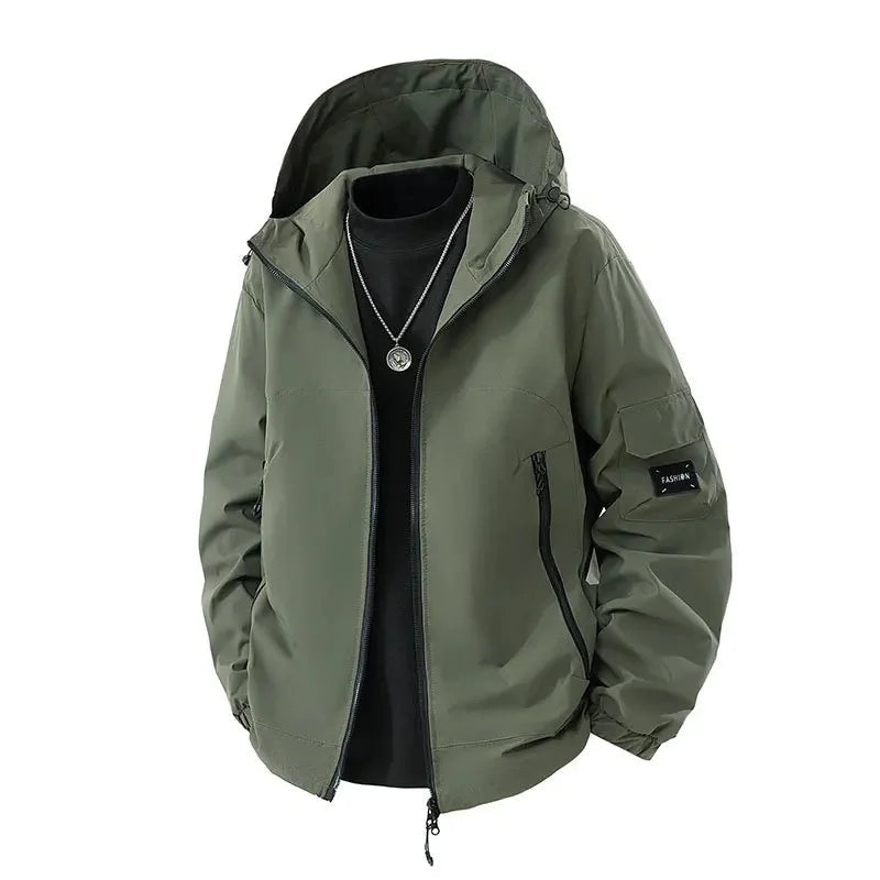 Lincoln | Insulated Men’s Oversized Sk Puffer Jacket with Hood — Winter Wear