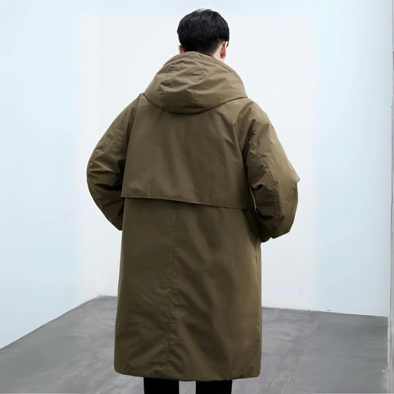 Harold | Men's Warm Waterproof Trench - Elegant Quilted Puffer Design