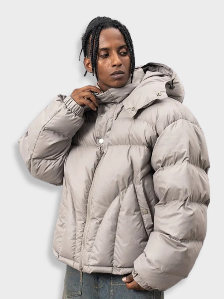 Logan | Insulated Men’s Hooded Puffer Parka Jacket for Winter Comfort