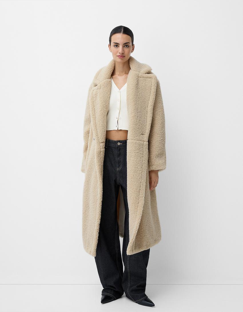 Marcelline | Cozy Women's Oversized Coat – Stylish Faux Fur with Warm Elegance