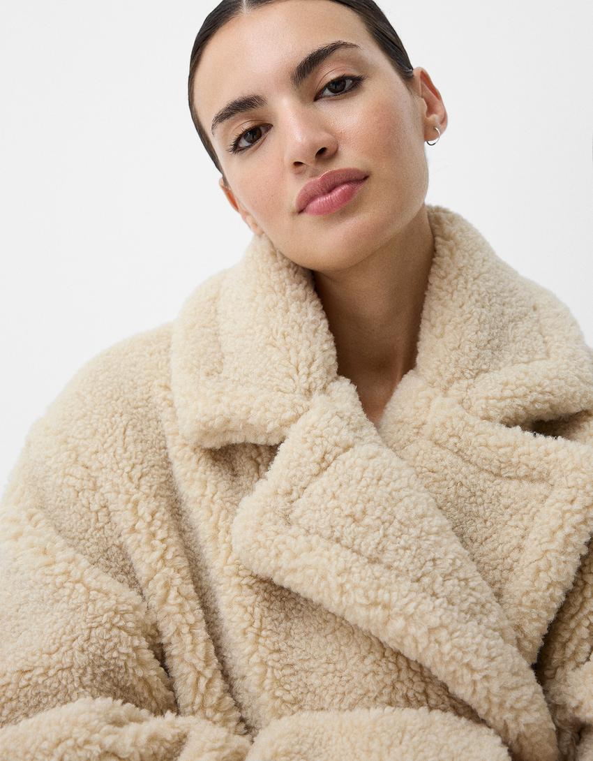 Marcelline | Cozy Women's Oversized Coat – Stylish Faux Fur with Warm Elegance