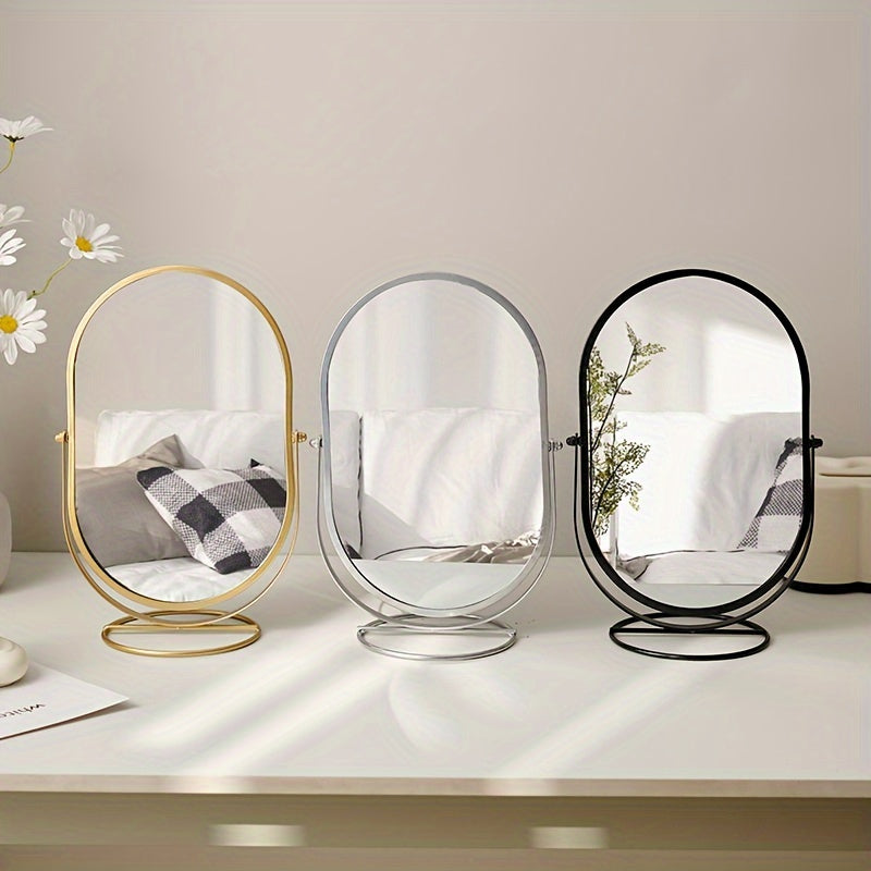 GlowSpin Mirror – A portable, rotating makeup mirror for perfect application on the go.