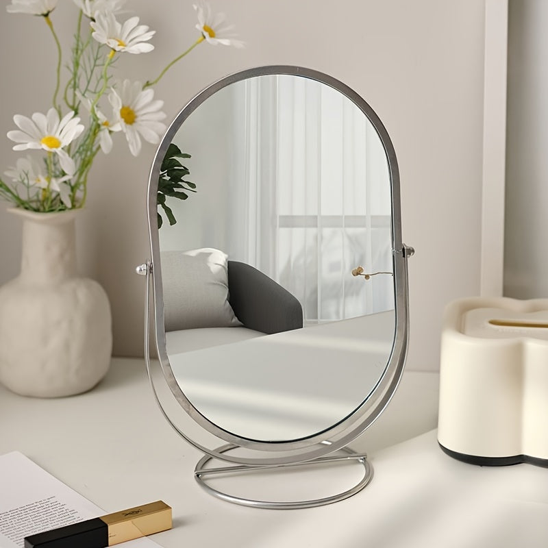 GlowSpin Mirror – A portable, rotating makeup mirror for perfect application on the go.