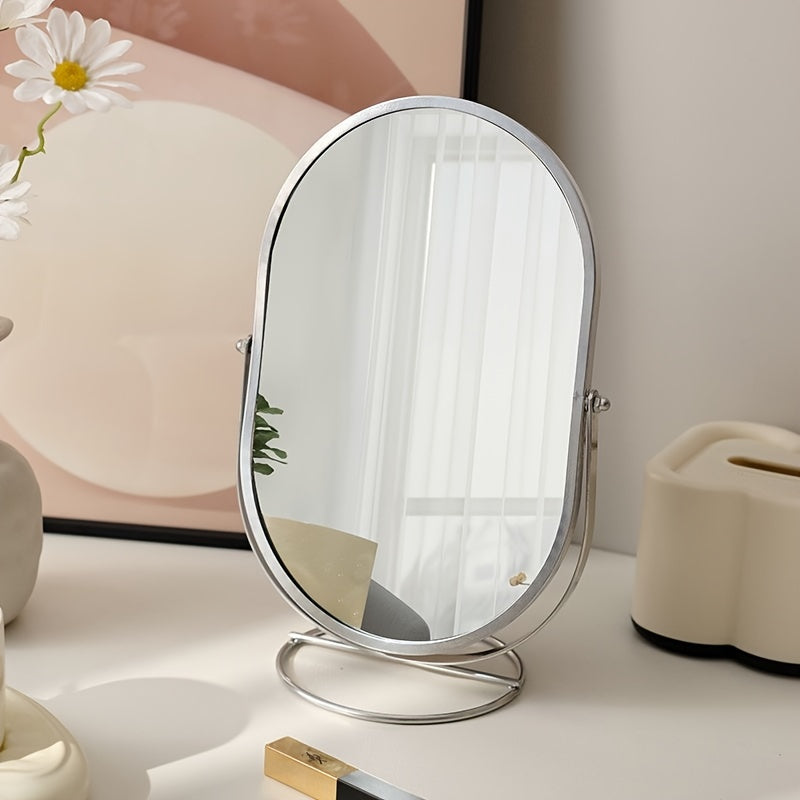 GlowSpin Mirror – A portable, rotating makeup mirror for perfect application on the go.